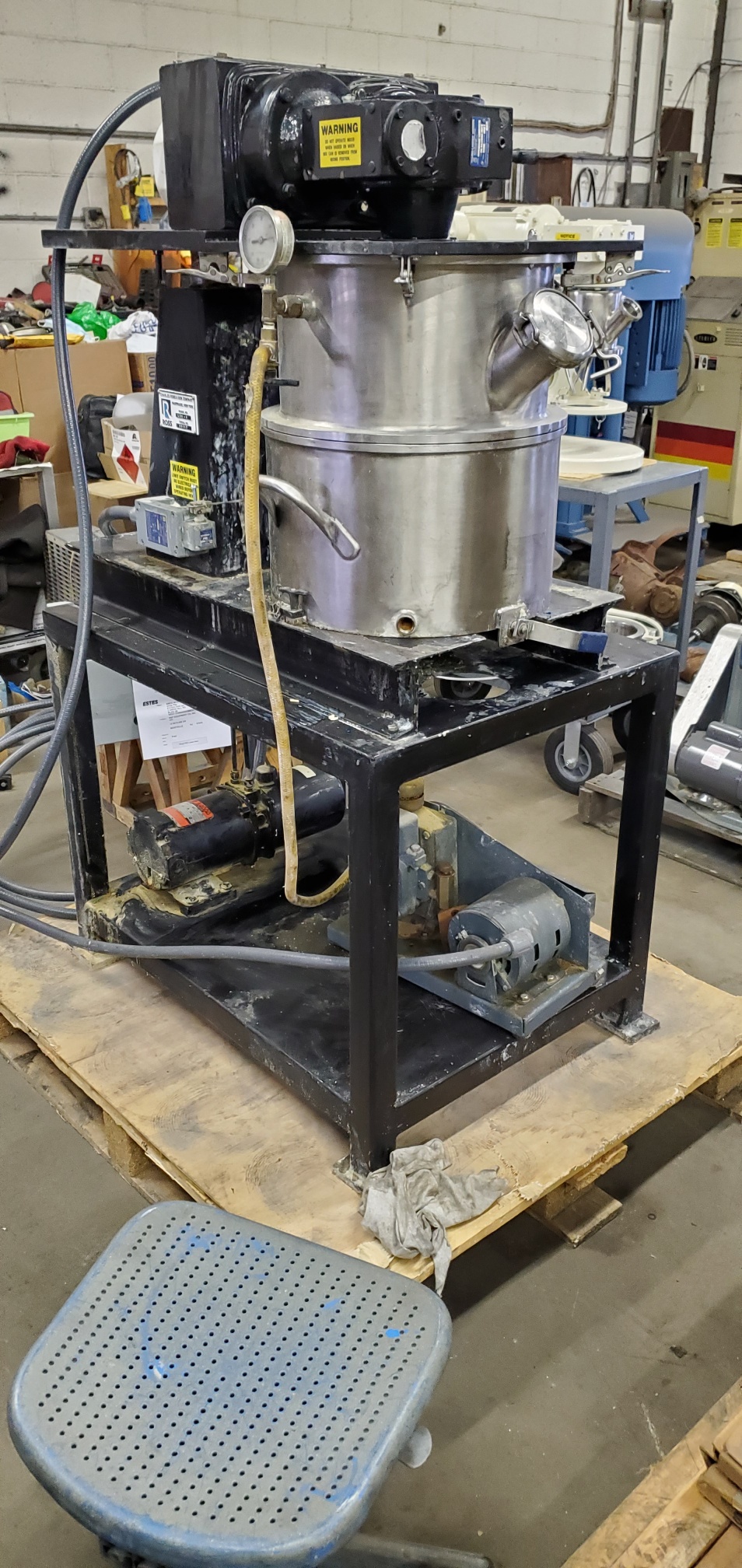 4 Gallon Ross Jacketed Vacuum Planetary Mixer, Sanitary S/S